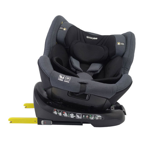כיסא בטיחות בתקן EverRide I-SIZE מסתובב 360º מבית  BabySafe (אפור)