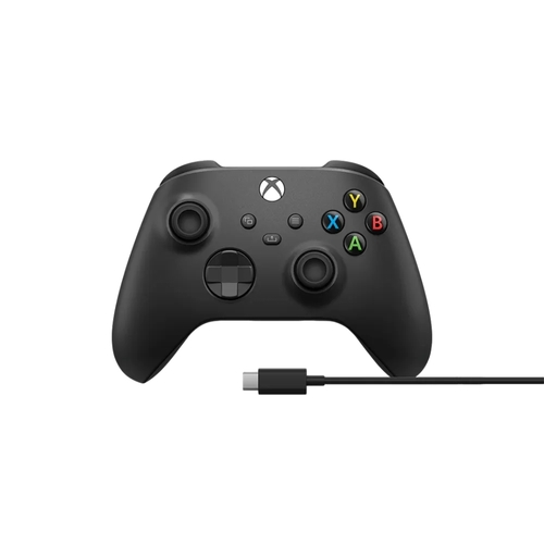 בקר XBOX Series S | X אלחוטי בצבע שחור כולל כבל USB-C
