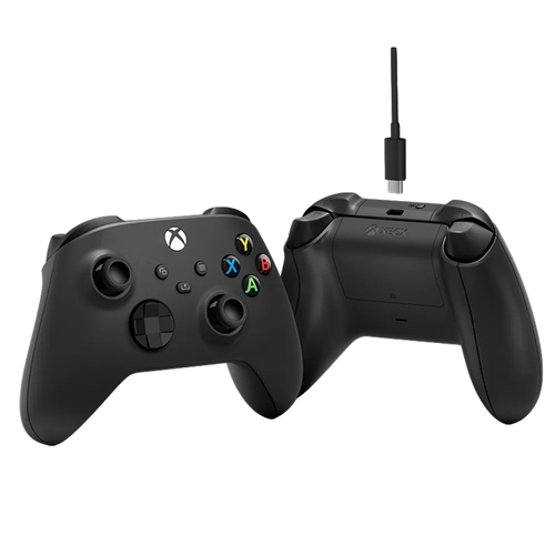 בקר XBOX Series S | X אלחוטי בצבע שחור כולל כבל USB-C