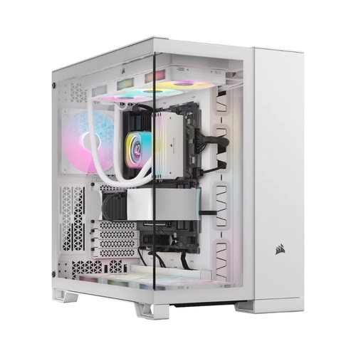 מארז מחשב דגם | iCUE LINK 6500X RGB Dual Chamber בצבע לבן מבית