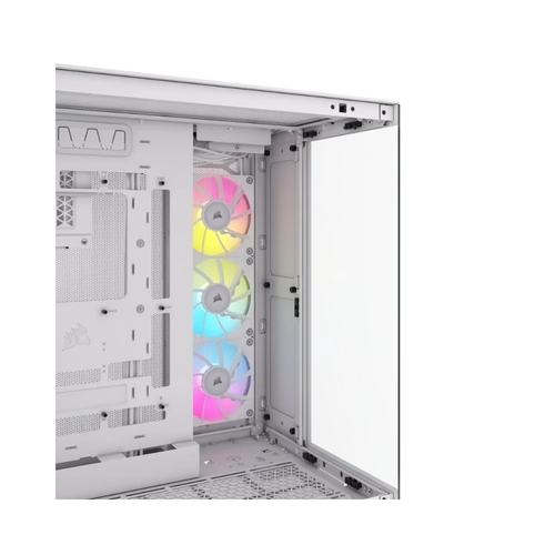 מארז מחשב דגם | iCUE LINK 6500X RGB Dual Chamber בצבע לבן מבית