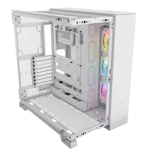 מארז מחשב דגם | iCUE LINK 6500X RGB Dual Chamber בצבע לבן מבית