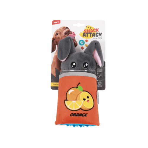 אמ פטס M-Pets פחית תפוז פלורה להחבאת חטיפים לכלב