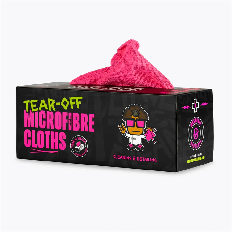 חבילת 50 מטליות מיקרופייבר - MUC-OFF TEAR OFF MICROFIBER