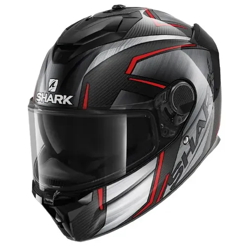 קסדה מלאה SPARTAN GT KROMIUM מבית SHARK - אדום לבן