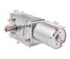 מנוע עם גיר, 90 מעלות, ציר 6ממ DC12V 40RPM