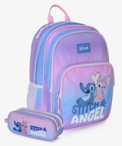 תיק+קלמר סטיץ  קל גב Stitch & Angel