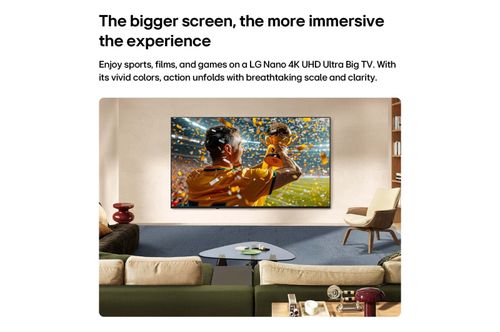 טלוויזיה חכמה LG NANO 4K UHD AI NU85 2026 - 75 אינץ' 
