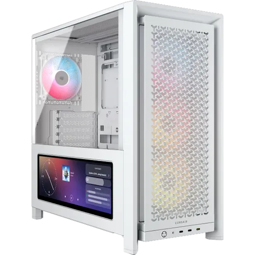 מארז מחשב דגם | Frame 4000D | LCD RS ARGB בצבע לבן מבית Corsair