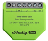 דימר אלחוטי חכם למערכת Shelly - להתקנה מאחורי מפסק קיים דגם Dimmer Gen4 מבית Shelly