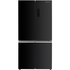 מקרר 4 דלתות מקפיא תחתון 600 ליטר Electra דגם EL6700GBL – זכוכית שחורה - רוחב: 91 ס"מ