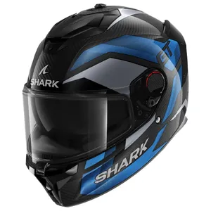 קסדה מלאה SPARTAN GT PRO RITMO מבית SHARK -  כחול אפור שחור