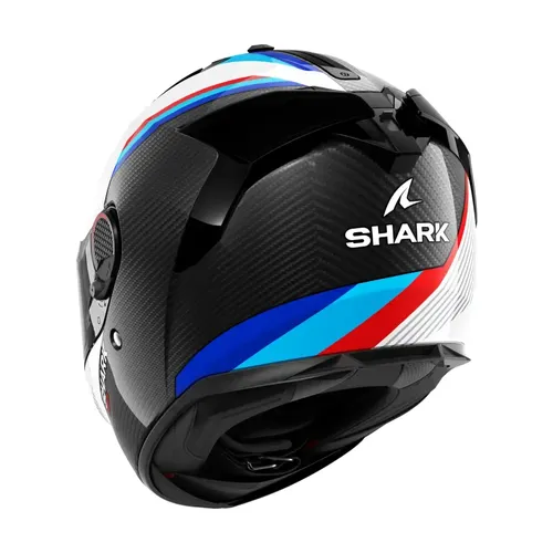 קסדה מלאה SPARTAN GT PRO DOKHTA CARBON מבית SHARK - שחור לבן אדום 