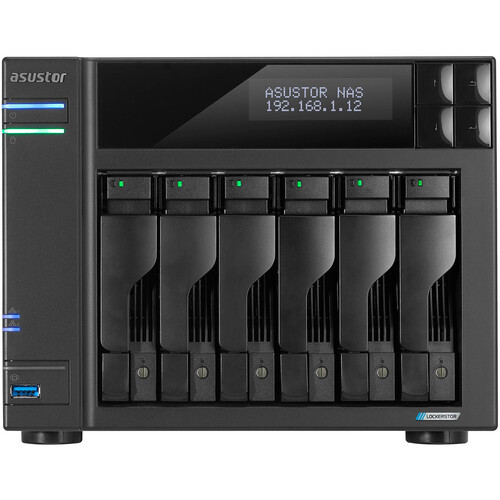 שרת Asustor AS6706TV2 6 Bay NAS 