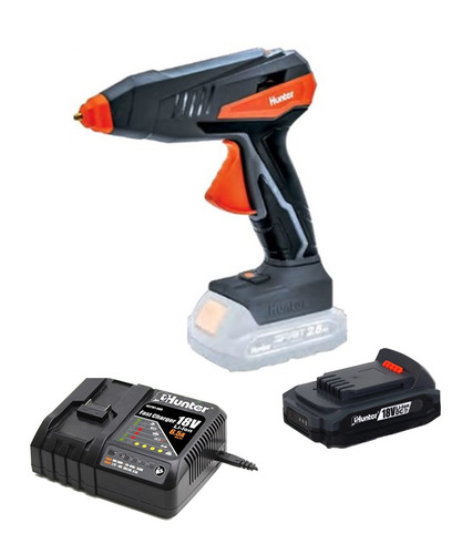 אקדח דבק חם נטען 18V 100W + סוללה 2.0AH ומטען 100701-001