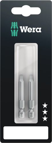 ביט מרובע Square-Plus קשיח עם חיבור 1/4 משושה במידה #2, באורך 50 מ