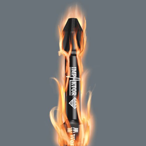 מארז 5 ביטים פיליפס אימפקט IMP DC 851/4 במידה PH 2 ואורך 50 מ