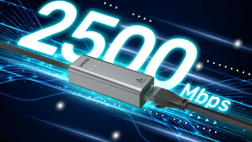 כרטיס רשת UNITEK U1313C USB-C/USB to RJ45 up to 2.5GB
