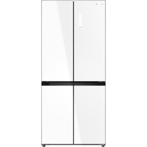 מקרר 4 דלתות מקפיא תחתון 502 ליטר Electra דגם EL5070GW קו אפס עם ארונות מטבח - גימור זכוכית לבנה