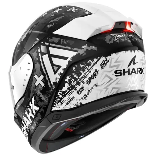 קסדה מלאה SKWAL i3 HELLCAT מבית SHARK - שחור לבן