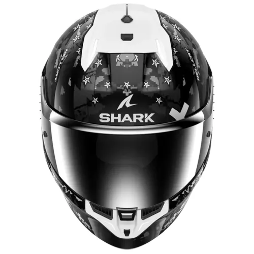 קסדה מלאה SKWAL i3 HELLCAT מבית SHARK - שחור לבן