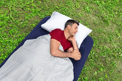מזרן מתנפח יחיד רחב קטיפתי לבית ולקמפינג 67001