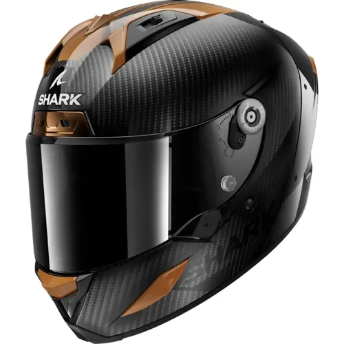קסדה מלאה AERON CARBON SKIN מבית SHARK - קרבון חום
