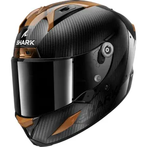 קסדה מלאה AERON CARBON SKIN מבית SHARK - קרבון חום