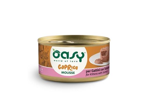 מעדן מוס לגורי חתול OASY סלמון 85 גרם