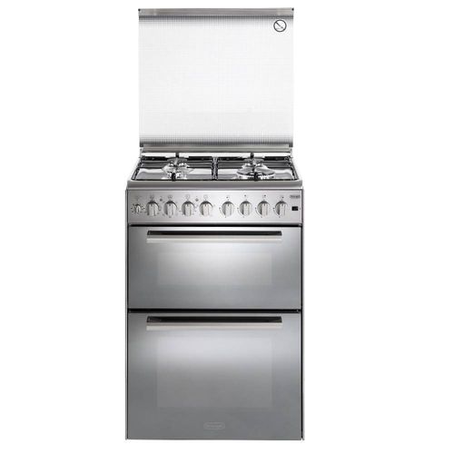 תנור משולב כיריים גז - 4 להבות Delonghi דגם DCS120EDX נירוסטה  דגם 2026!!! מבצע מטורף!!!