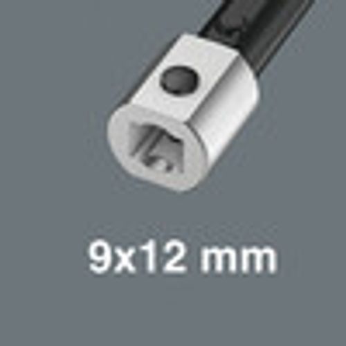 ראש לידית 9X12 מפתח פתוח 19 מ