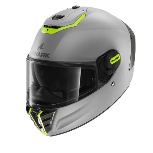 קסדה מלאה SPARTAN RS BLANK SP מבית SHARK - אפור צהוב