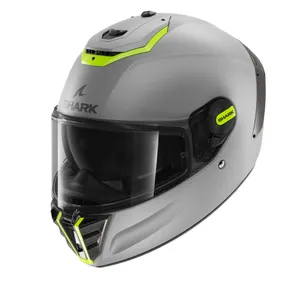 קסדה מלאה SPARTAN RS BLANK SP מבית SHARK - אפור צהוב