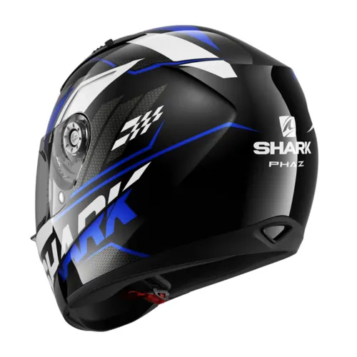 קסדה מלאה RIDILL 1.2 PHAZ מבית SHARK - שחור כחול לבן