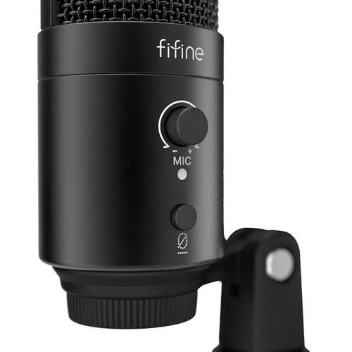 FIFINE T683 — ערכת מיקרופון USB קונדנסר עם בקרות מובנות לפודקאסט וסטרימינג