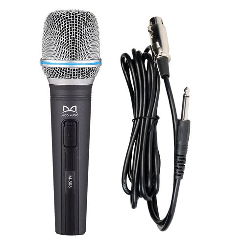 מיקרופון מקצועי דינמי חוטי M-808