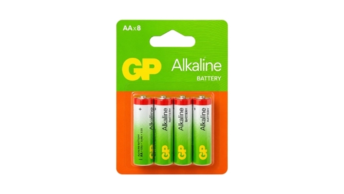 סוללות אצבע GP AA 1.5V - מארז חסכון 8 יחידות