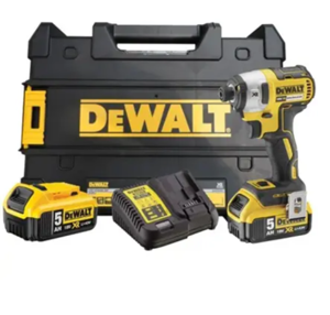 מברגת אימפקט DCF887 18V BL כולל 2 סוללות 5AH ומטען מבית DEWALT דוולט