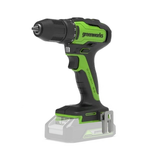 מקדחה מברגה נטענת 24V ללא פחמים עם מומנט 35NM דגם Greenworks GD24DD35 - גוף בלבד