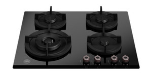כיריים גז 60 ס"מ BERTAZZONI P604LPROGNE זכוכית שחורה ברטזוני