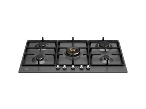 כיריים גז 90 ס"מ BERTAZZONI P905CHERNE שחור מט מבערי פליז ברטזוני