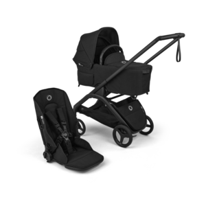 עגלת תינוק שחורה עם עריסה ומושב - Bugaboo Dragonfly Plus