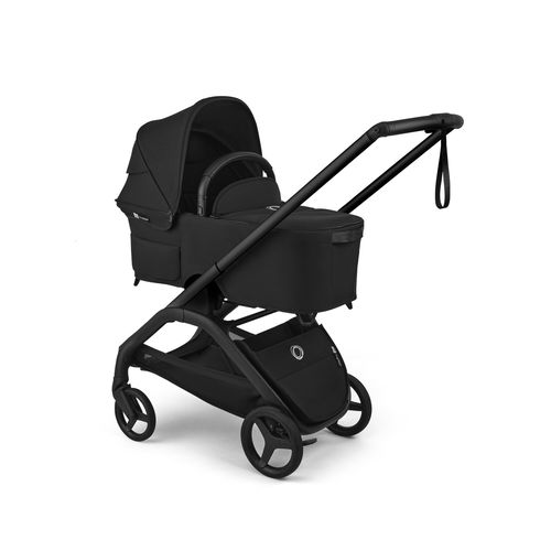 עגלת Bugaboo Dragonfly Plus שחורה - מבט נוסף מגלריית היצרן על שלדה ומושב
