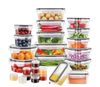קופסאות אחסון למטבח – סט 26 שקופות ואטומות BPA FREE