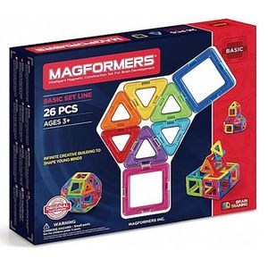 משחקים מגנטים מגפורמרס 26 חלקים MAGFORMERS