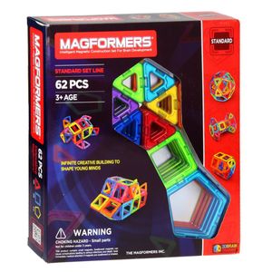 משחקים מגנטים מגפורמרס 62 חלקים MAGFORMERS
