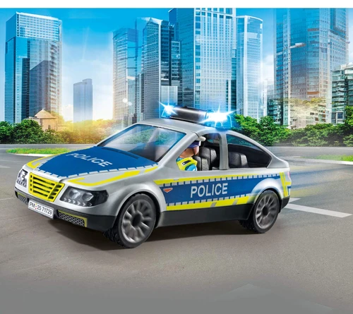 משחק פליימוביל ניידת משטרה עם סירנה ואורות מהבהבים לגילאי 4+