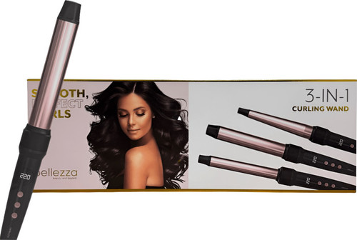 מסלסל מקצועי 3 ב-1 Bellezza | Curling wand