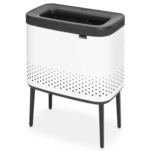 סל כביסה 60 ליטר -Brabantia BO לבן (מראה כללי של המוצר) - קל לניקוי ותחזוקה לשמירה על מראה חדש ומבריק