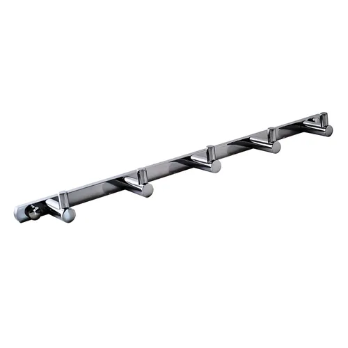 קולב מגבות 5 מתלים Loft מוברש מט (קידוח) מתוך קולקציית סדרת Cielo מוברש (סאטן) (זווית נוספת) - קל לניקוי ותחזוקה לשמירה על מראה חדש ומבריק